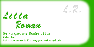 lilla roman business card